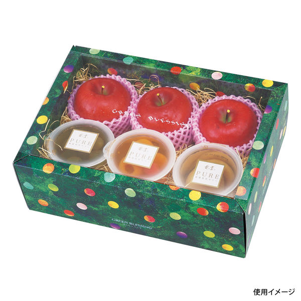 L-2355 みどりのめぐ実 ワールド小 グリーン 100枚(10×10) 573843 1ケース(100枚入(10枚×10袋))（直送品）