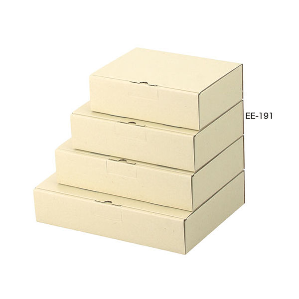 ヤマニパッケージ EE-191 宅送用ギフト箱 6cm 100枚(25×4) 1ケース(100枚入(25枚×4袋))（直送品）