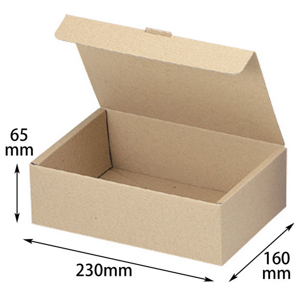 ヤマニパッケージ EE-224本麻ワンタッチ箱6.5cm　100枚(25×4)（直送品）