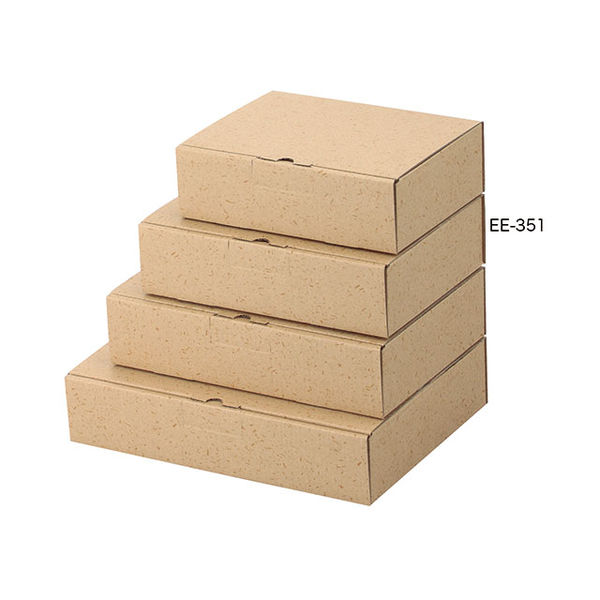 ヤマニパッケージ EE-351 カル段組立式 6cm 100枚(10×10) 1ケース(100枚入(10枚×10袋))（直送品）