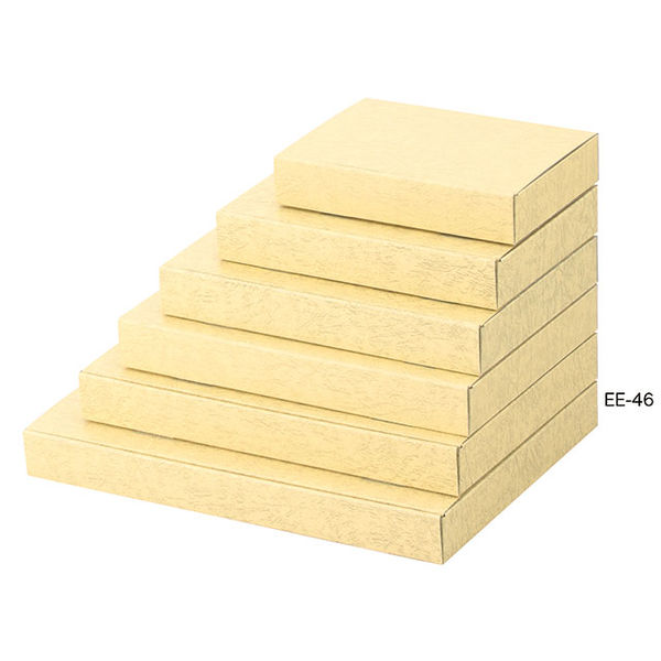 ヤマニパッケージ EE-46 お好み箱1枚の組立式 4cm 100枚(50×2) 1ケース(100枚入(50枚×2袋))（直送品）