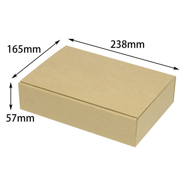 ヤマニパッケージ お好みBOX5両面クラフト長方形 100枚(10×10