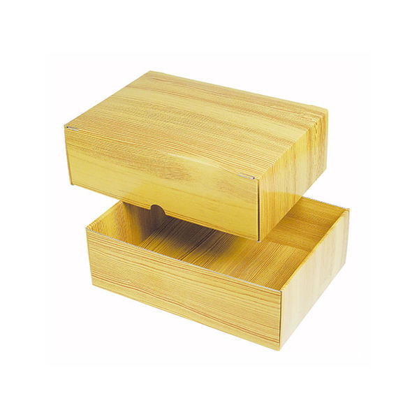 ヤマニパッケージ NK-421 木目ギフトBOX 特大 50枚 1ケース(50枚入)（直送品）