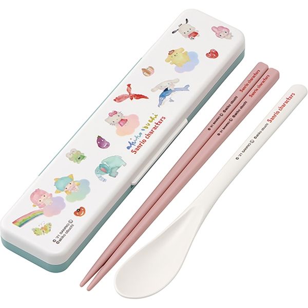 スケーター CCS3SAAG 抗菌音のならないコンビセット 箸18cm