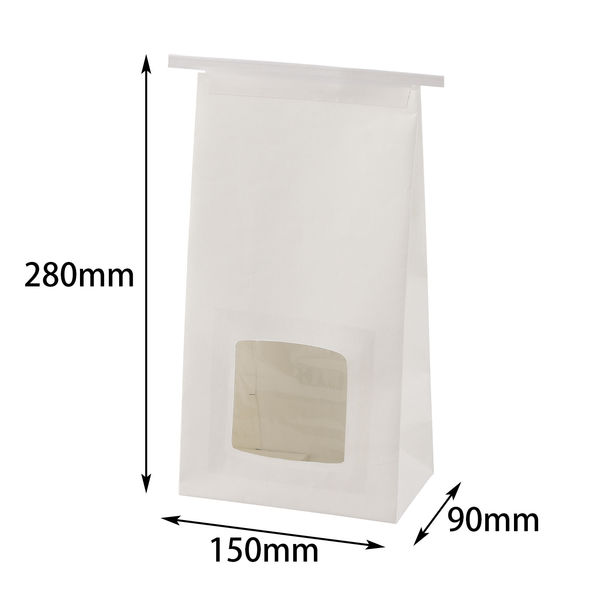 ヤマニパッケージ キャンディーパック ホワイトL 200枚(50×4) YOH-415 1ケース(200枚入(50枚×4袋))（直送品）