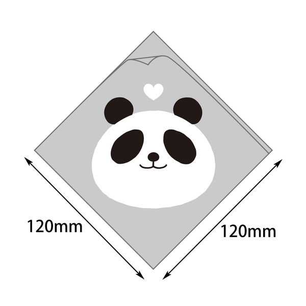 ヤマニパッケージ シュー袋 パンダ 120角 5000枚(100×50) 10-251 1ケース(5000枚入(100枚×50袋))（直送品）