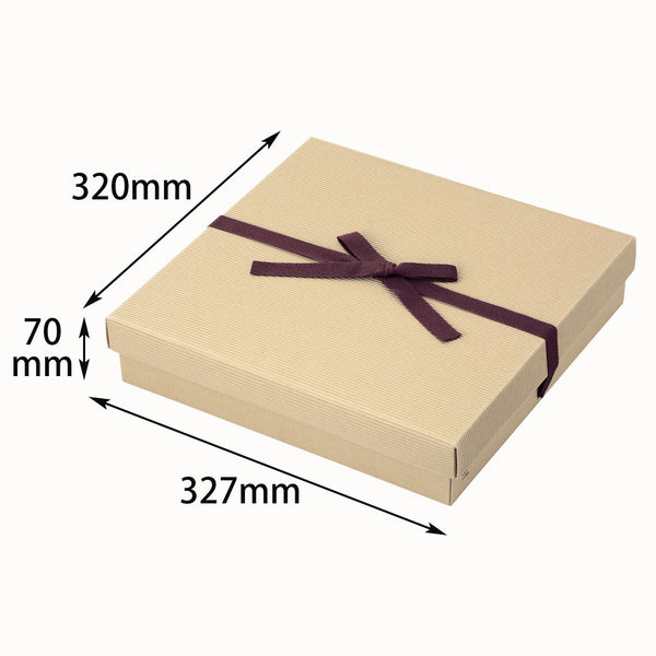 ヤマニパッケージ ナチュラルBOX26号ヒモ付 100枚 16-26 1ケース(100枚入)（直送品）