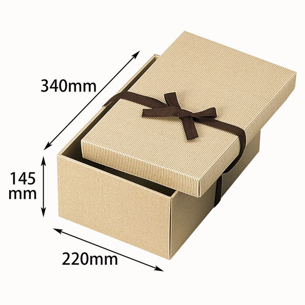 ヤマニパッケージ ナチュラルBOX5号ヒモ付 50枚 44850 1ケース(50枚入)（直送品）