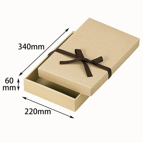 ヤマニパッケージ ナチュラルBOX11号ヒモ付 100枚 16-17 1ケース(100枚入)（直送品）