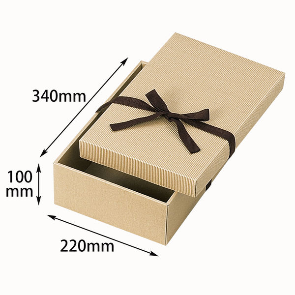 ヤマニパッケージ ナチュラルBOX4号ヒモ付 50枚 44820 1ケース(50枚入)（直送品）