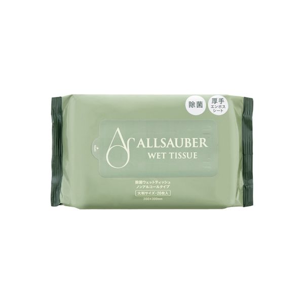 プラス AL除菌ウェット厚手大判ノンアルコール20枚 AL-044M 30パック（直送品）