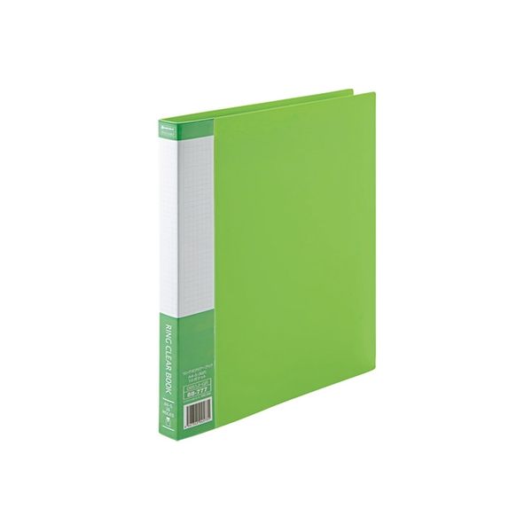 ジョインテックス リング式クリアーブック 緑10冊 D051J-10GR　5箱（直送品）