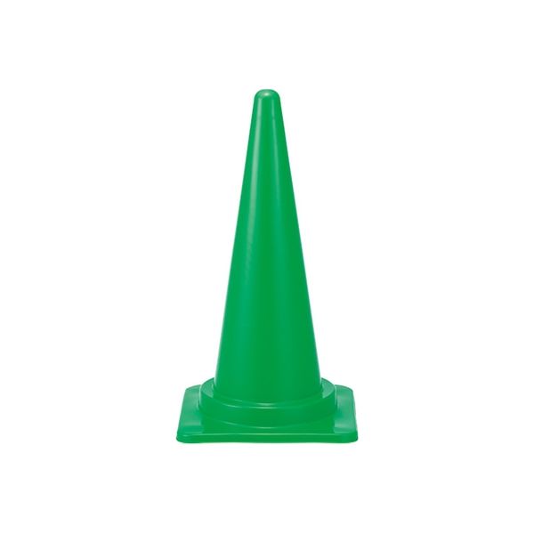 ジョインテックス 三角コーン 緑 N163J-G 1セット(20本)（直送品）