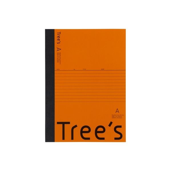 日本ノート Trees B5 A罫30枚 オレンジ 10冊 UTR3AOR(10) 1セット(3セット)（直送品）