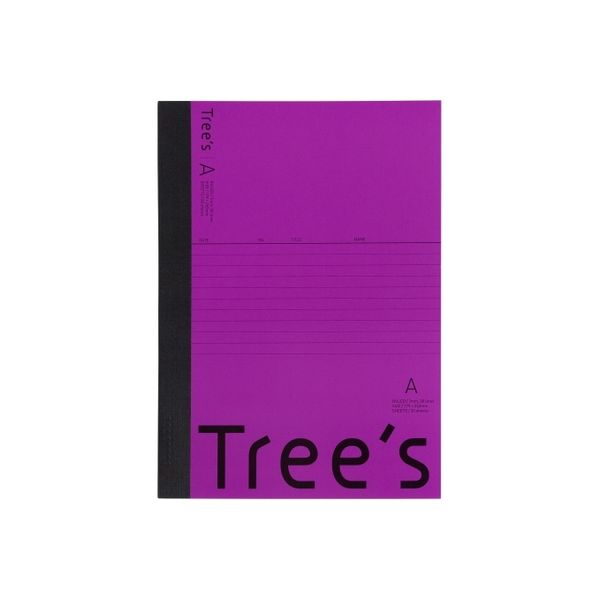 日本ノート Trees B5 A罫30枚 パープル 10冊 UTR3APU(10) 1セット(3セット)（直送品）