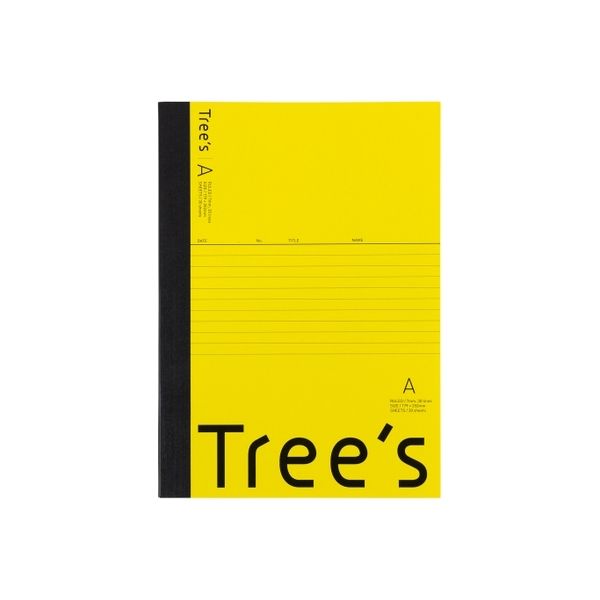 【新品】（まとめ）日本ノート Tree s B5 Pメモリ A罫30枚イエロー（×10セット）