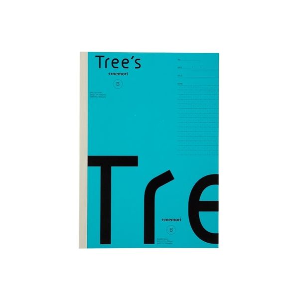 日本ノート Tree s B5 Pメモリ B罫30枚ライトブルー UTRP3BLB 1セット(30冊)（直送品）