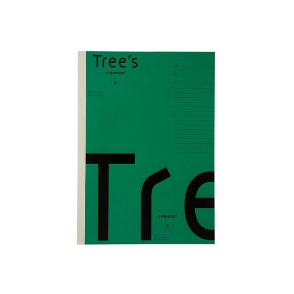 日本ノート Tree s B5 Pメモリ B罫30枚グリーン UTRP3BG 30冊（直送品）
