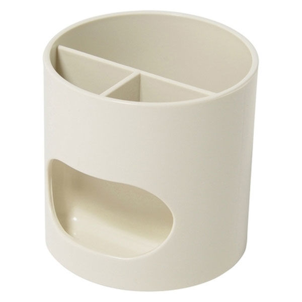 プラス ペンスタンド WP-110N ホワイト 1セット(3個)（直送品）