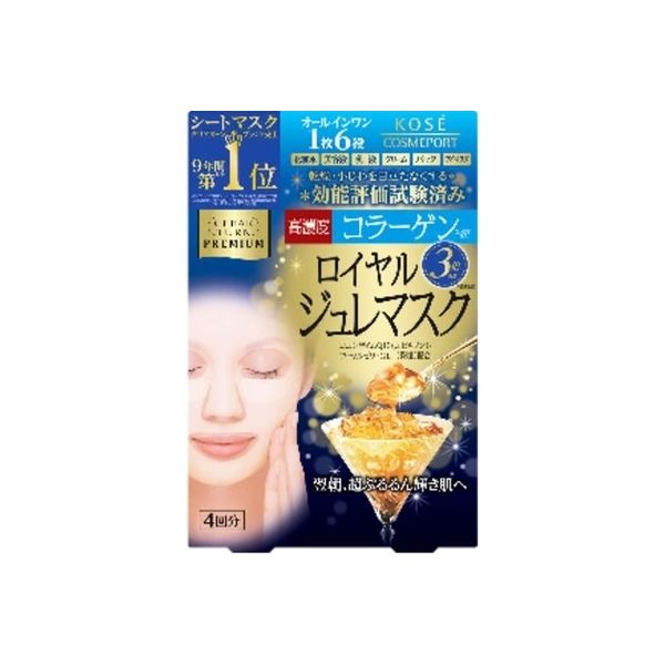 コーセーコスメポート クリアターン プレミアム ロイヤルジュレマスク （コラーゲン） 4971710387278 4包×12点セット（直送品）