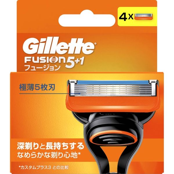 P＆G フュージョンマニュアル替刃 4987176032652 4個入×5点セット（直送品） - アスクル