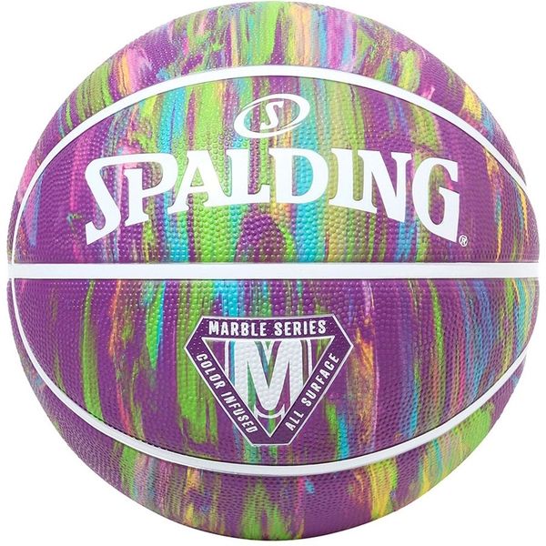 SPALDING（スポルディング） バスケットボール マーブル パープル ラバー 6号球 84412Z 2球（直送品）