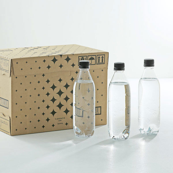 【強炭酸水】 LOHACO Water スパークリング 500ml 1箱（15本入）ラベルレス  オリジナル（わけあり品）