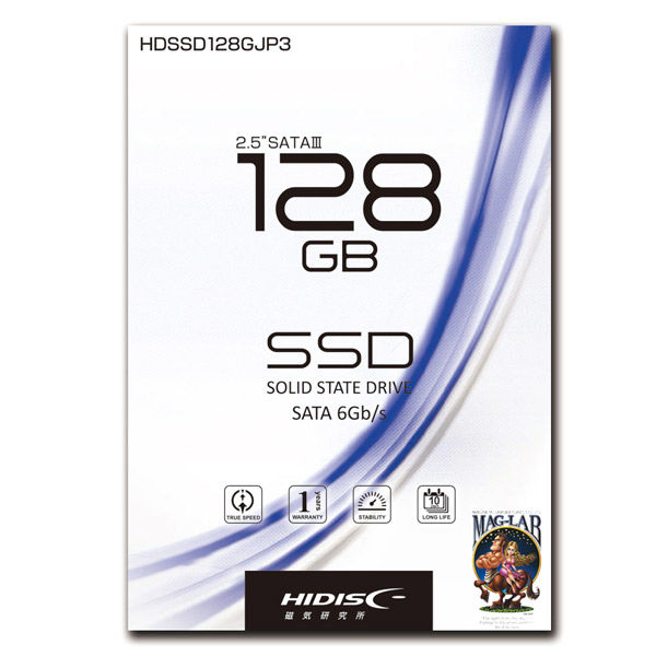 磁気研究所 2.5インチ SATA3内蔵型 SSD 128GB HDSSD128GJP3 1個
