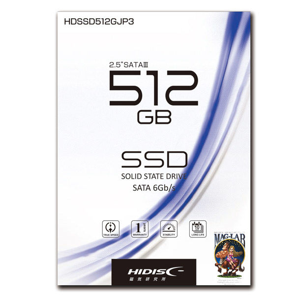 磁気研究所 2.5インチ SATA3内蔵型 SSD 512GB HDSSD512GJP3 1個 - アスクル