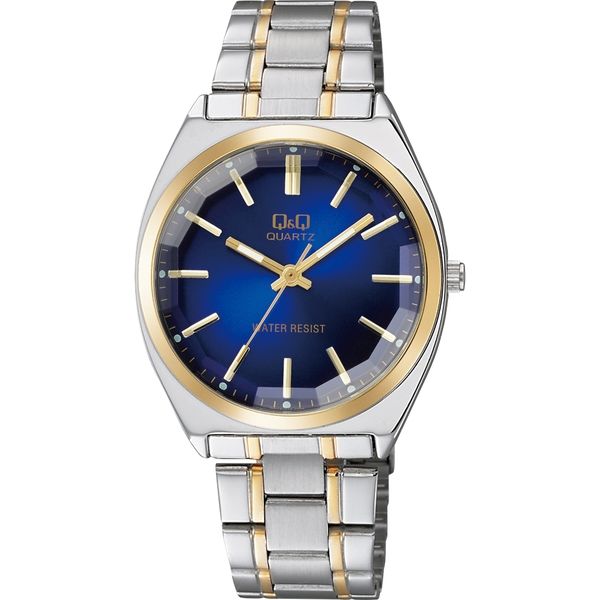 CITIZEN シチズン Q&Q 腕時計 メンズ QB78 カットガラス メタル