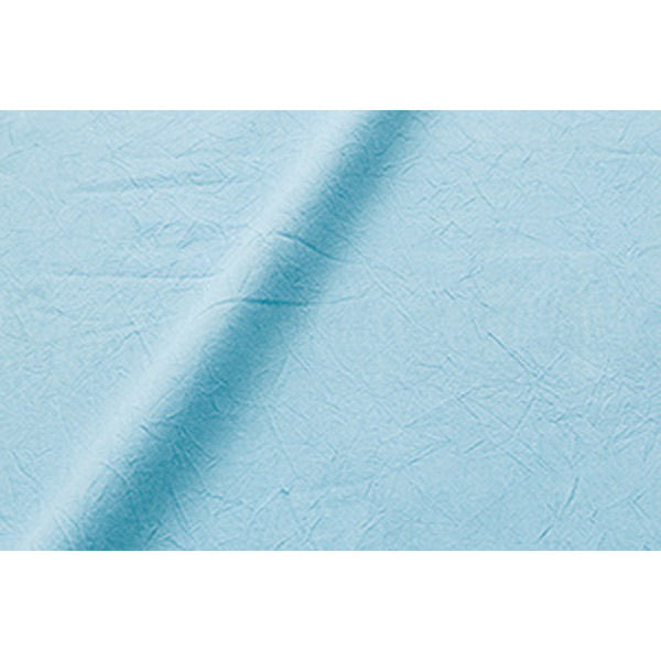 コスモテキスタイル シーチングハンドワッシャー 無地 シワ加工 ライトブルー 巾約110cm×5m切売カット AD2678-67-5M（直送品）