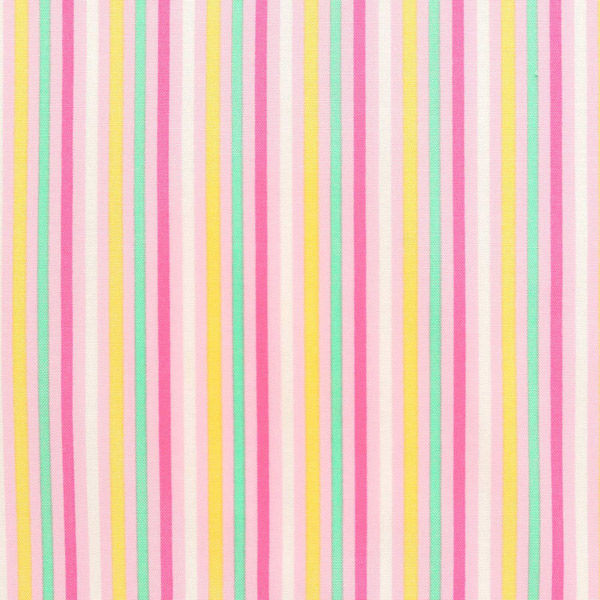 コスモテキスタイル ストライプ シャーティング カラフルピンク 巾約110cm×5m切売カット CR8876-417-5M（直送品）