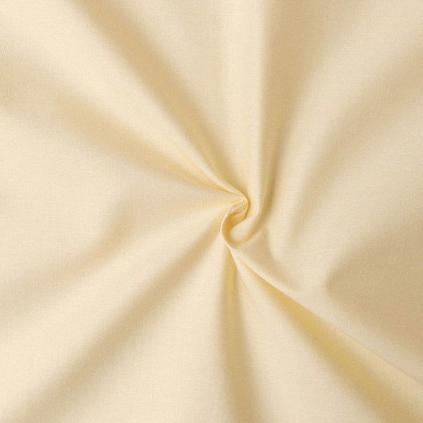 NBK エイティスクエア 無地 生地 綿100% シャーティング エッグ 黄色系 巾約110cm×5m切売カット KD4630-205-5M（直送品）