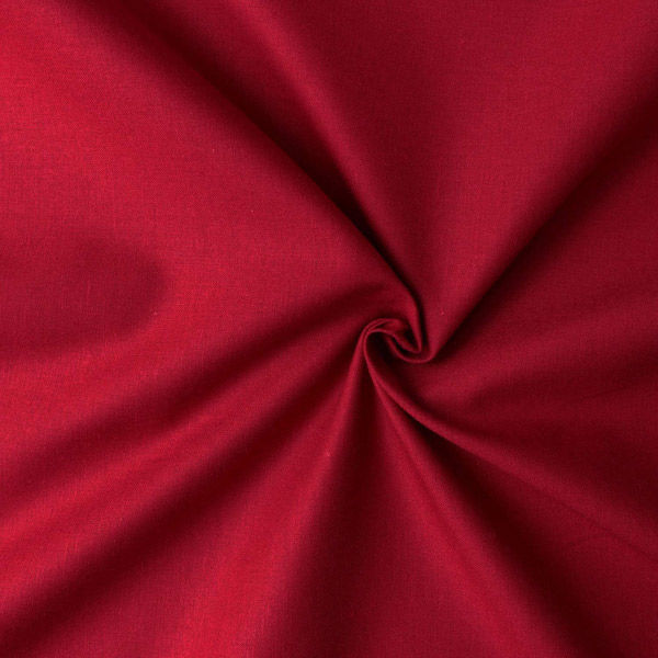 NBK エイティスクエア 無地 生地 綿100% シャーティング アメリカンレッド レッド系 巾約110cm×5m切売カット KD4630-（直送品）