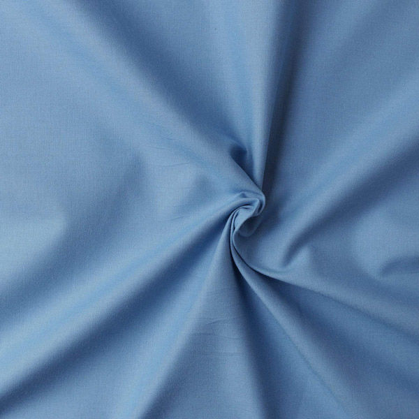 NBK エイティスクエア 無地 生地 綿100% シャーティング ウィンターブルー ブルー系 巾約110cm×5m切売カット KD4630-（直送品）