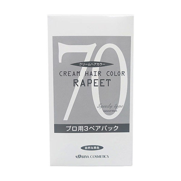 イリヤ化学 イリヤ　ラピートクリームヘアカラー　７０　自然な黒色 4958181025779 1個（取寄品）