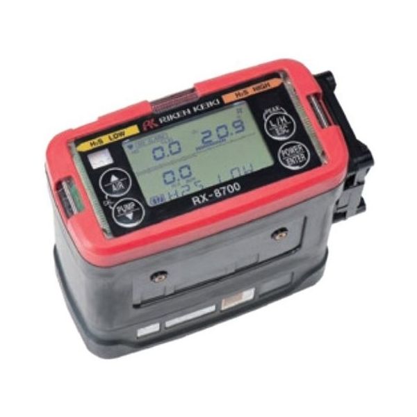 理研計器 ポータブルガスモニター オイルタンカー用 HC/O2/H2S 通常仕様（警報OFF） RX-8700 1個 64-9698-23（直送品）