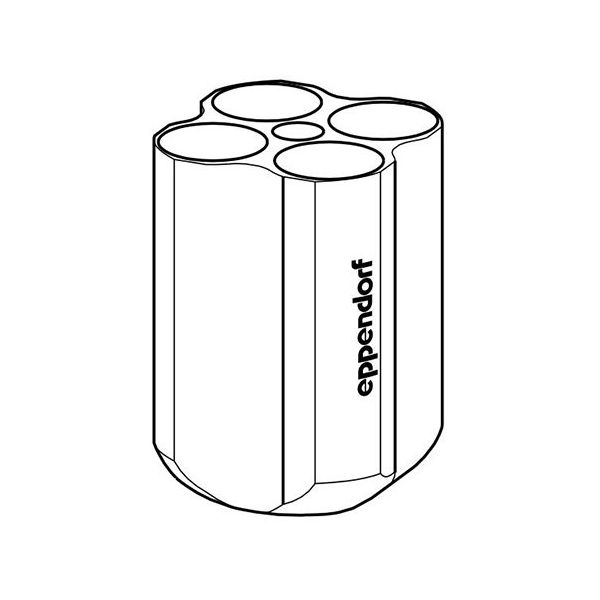 エッペンドルフ・ハイマック・テクノロジーズ アダプター 50mLコニカルチューブ Sー4ー72用 5804 784.006 1セット（直送品）