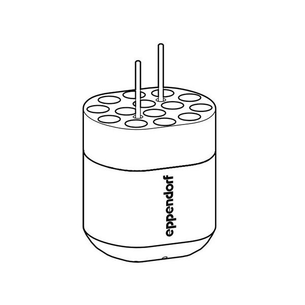 エッペンドルフ・ハイマック・テクノロジーズ アダプター φ13mm×75ー100mm Sー4ー72用 5804 789.008 1セット（直送品）