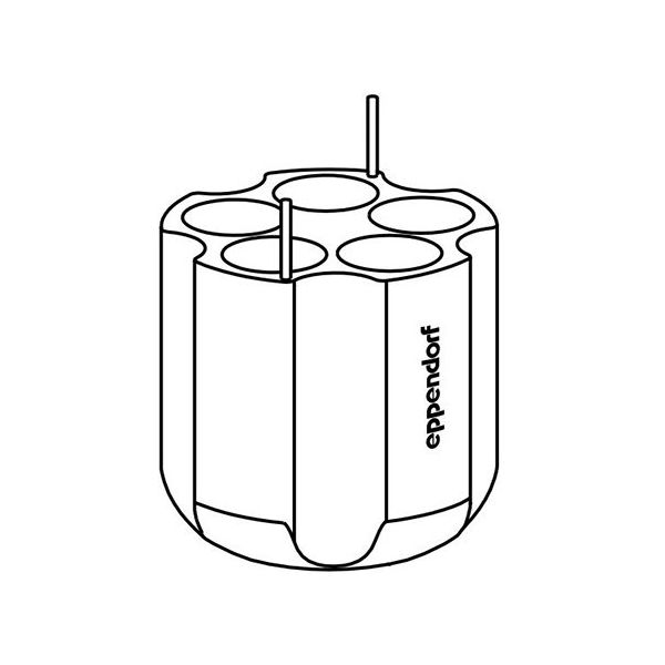 アダプター スカート付 50mL コニカルチューブ Sー4ー104， Sー4x750用 5825 732.006 1セット（直送品）