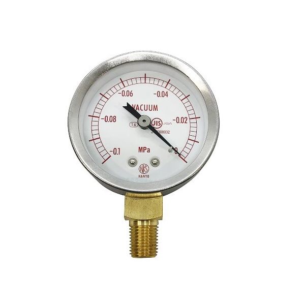 アズワン 真空メーター真空デシケーター用 校正証明書付 62-2986-21-20 1個（直送品）