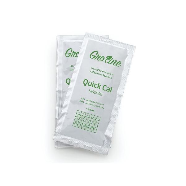 GroLine pH/EC簡易標準液 1回使い切り袋入りタイプ(20mL×25袋) HI 50036P 1個（直送品）