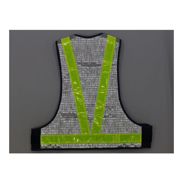 福徳産業 銀メッシュベスト 反射材付き #9654 1枚 63-2887-44（直送品）