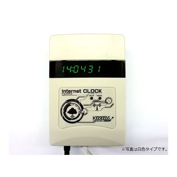 共立電子産業 電波時計信号送信機能付き時計 白 P18-NTPLR 1個 63-5193-89（直送品）