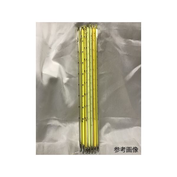 日本計量器工業 水銀棒状温度計 黄管ー30～50 JC-2056Y 1本 63-5733-53（直送品）