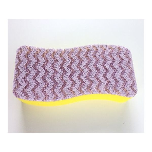 アイセン フッ素ガード洗浄スポンジ 大イエロー GP043 1ケース(10個) 63-6326-09（直送品）