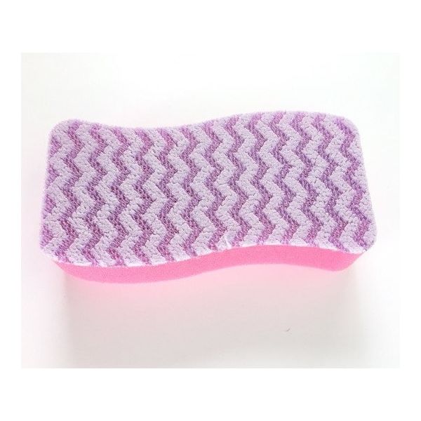 アイセン フッ素ガード洗浄スポンジ 大ピンク GP044 1ケース(10個) 63-6326-10（直送品）