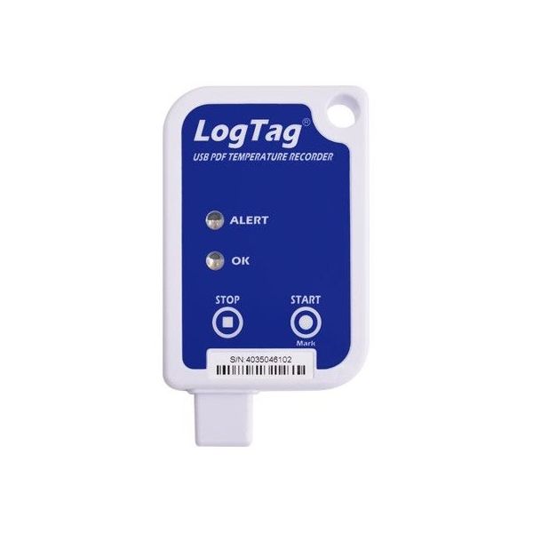 LogTag Recorders 使い切り温度ロガー（ソフトウェア不要、自動PDFレポート作成） USRIC-8 1台 63-6325-88（直送品）
