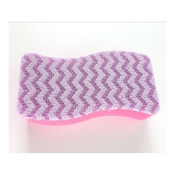 アイセン フッ素ガード洗浄スポンジ ピンク GP041 1ケース(10個) 63-6326-07（直送品）