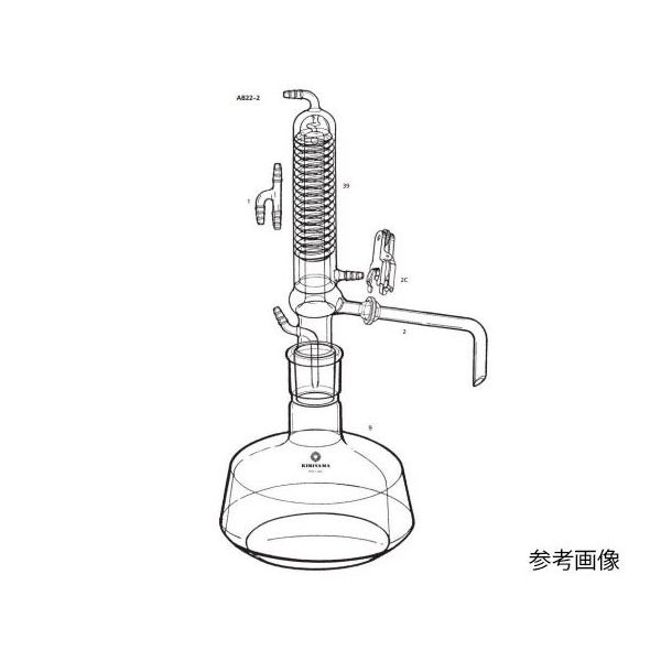 桐山製作所 架台付蒸留水製造装置 3000mL AB22-3-1 1セット 63-6523-48（直送品）